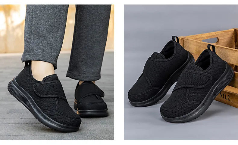 New Wide Toe Men's Barefoot Shoes Orthopedics Wide Feet Swollen Shoes Comfortable Diabetic Shoe Walking Shoes Men's Shoes