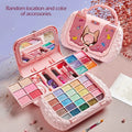 Children's cosmetics set, girl's mirror, princess, real washable, pretending to play with beauty toys, non-toxic and safe gift