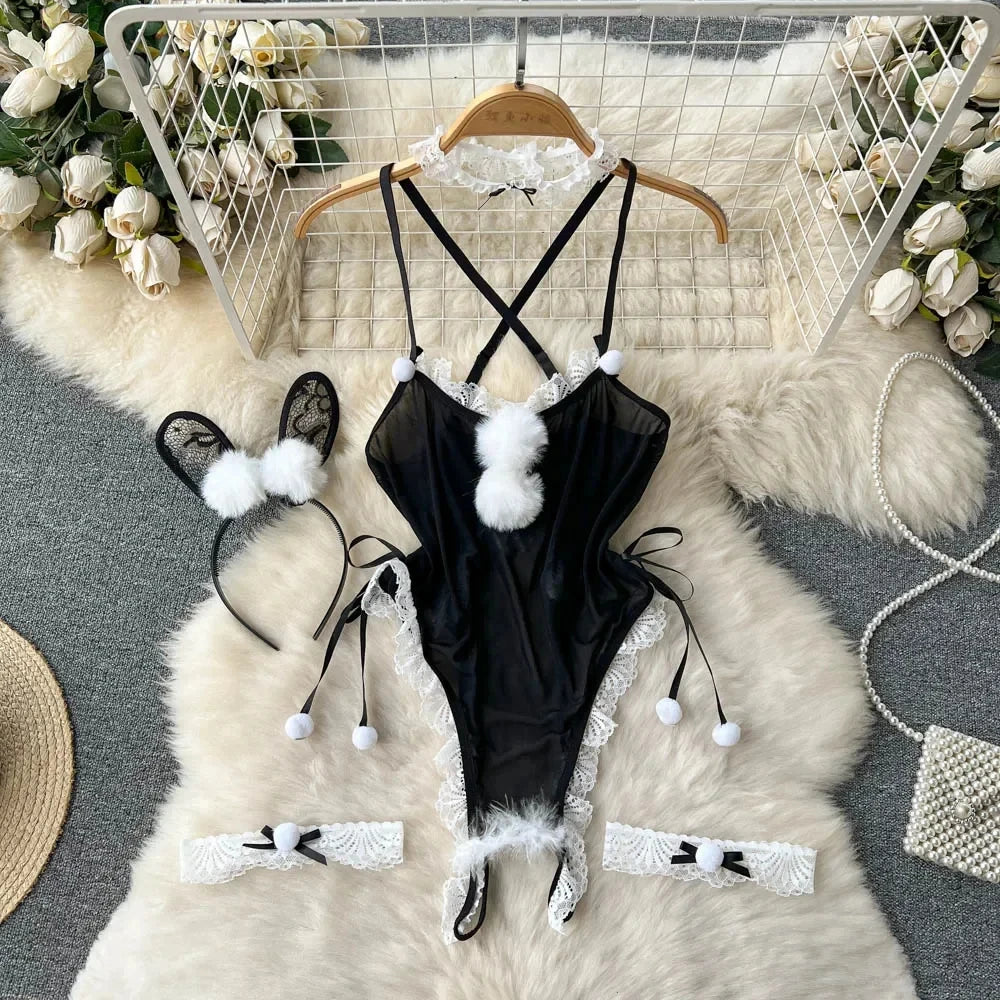 Women's Bras Women's Underwear Sets Sexy Lingerie Outfit Bra And Panty Set Woman Clothes Attractive Chest Suspenders Below Sex