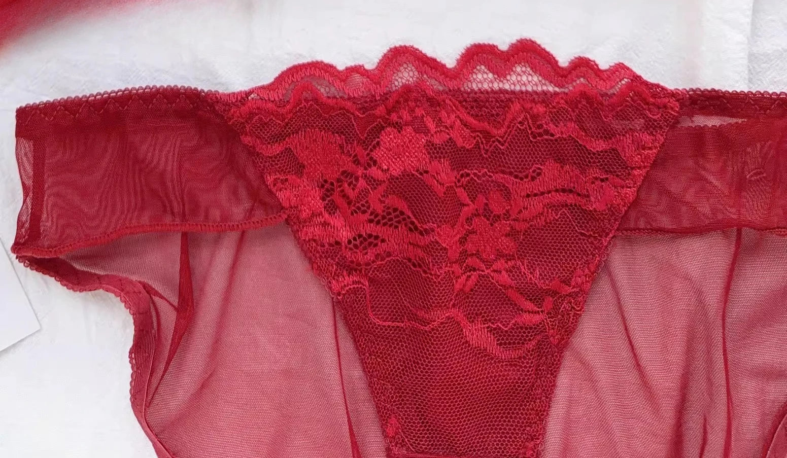 Cute Red Bra and Panty Set Women,Comfortable No Wire Push Up Lingerie,Sexy Bridal Wedding Lingerie Set,Girls Birthday Present