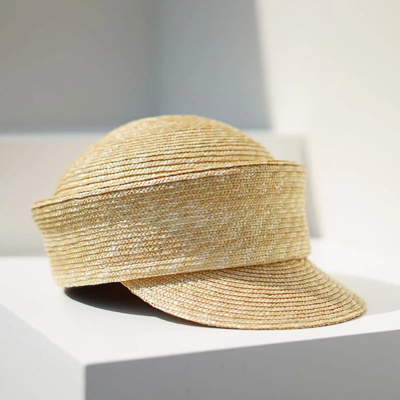 Summer Sun Woman Hat Irregularly Straw Hat Visor Hat Newsboy Hat Outdoor Activities Street Beach Travel Derby Hats Base