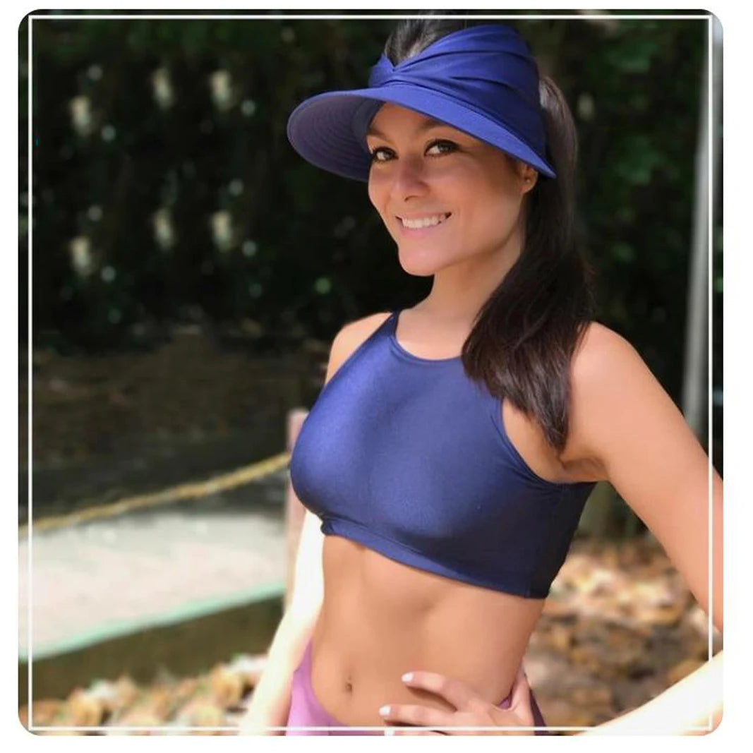 summer hats for women Anti-UV Wide Brim Visor Caps Summer Travel Cap Fashion Beach Sun hat Sun Protection