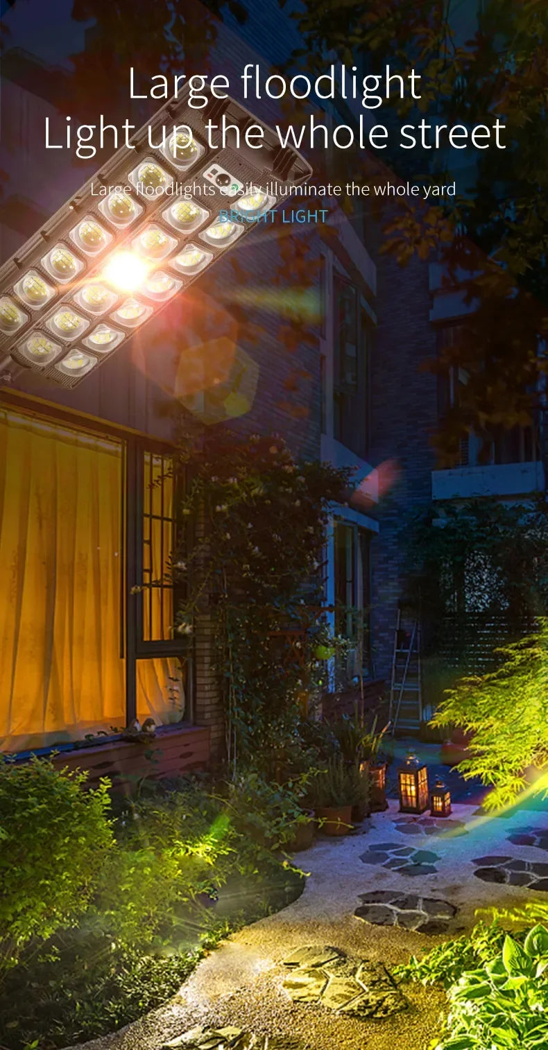 28000W Ultra Powerful Solar Light Outdoor Super Bright Solar Street Lamp Dusk to Dawn Security Flood Light Remote Control Garden