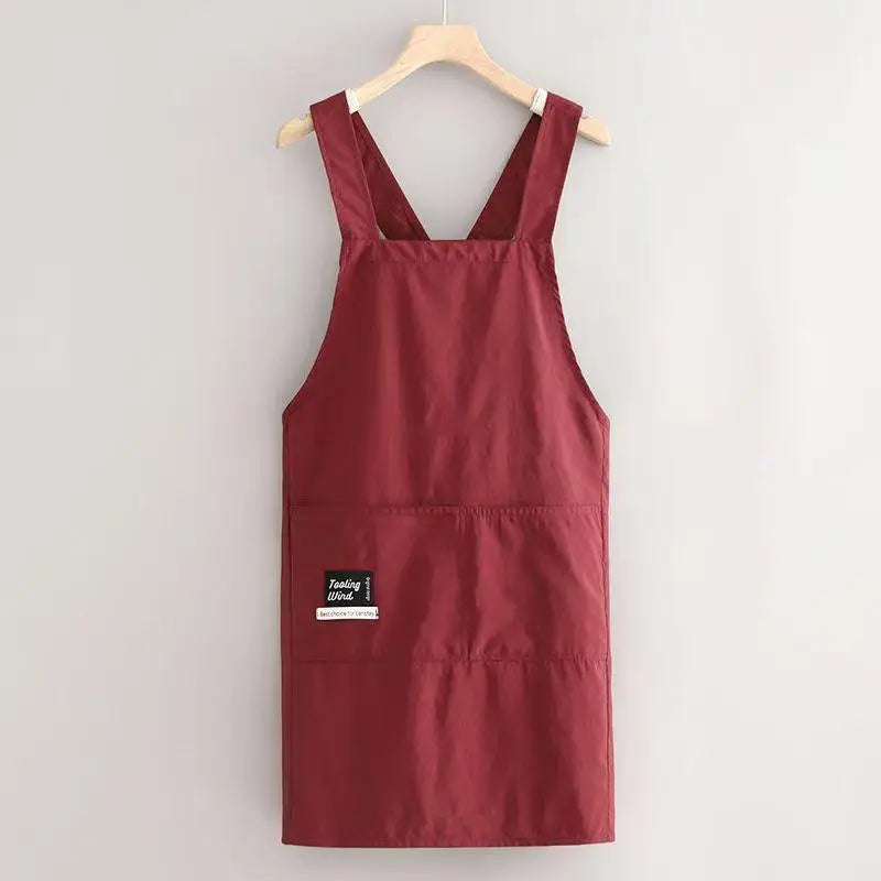Home Cooking Aprons, Anti-Stain and Easy to Wear, Breathable Adult Kitchen and Restaurant Work Clothes