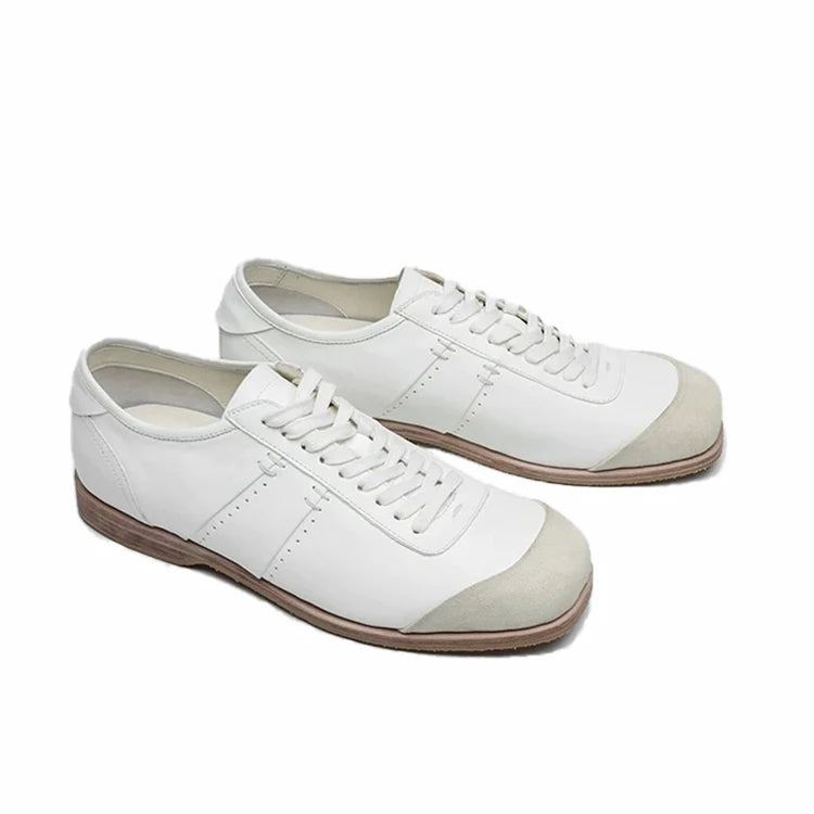 New high-end black training shoes men's casual shoes minimalist handmade horsehide suede boxing shoes trendy