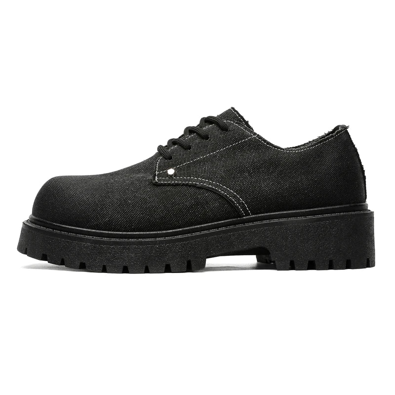 Men's shoes four seasons versatile casual non-slip wear-resistant comfort outdoor shoes youth fashion thick sole workwear shoes