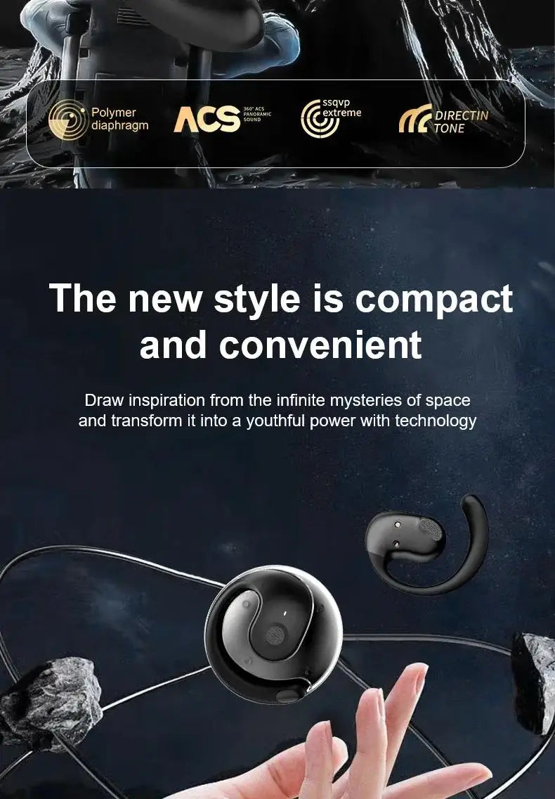 Wireless Headphones Bluetooth 5.4 Headset With Mic HiFi Stereo Sound Earphones Smart Touch Sports Waterproof Earbuds For iPhone