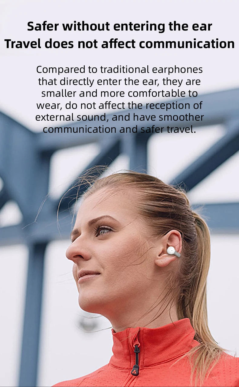 Bluetooth earphones, single ear clip on design, comfortable to wear, small and convenient in terms of bone conduction
