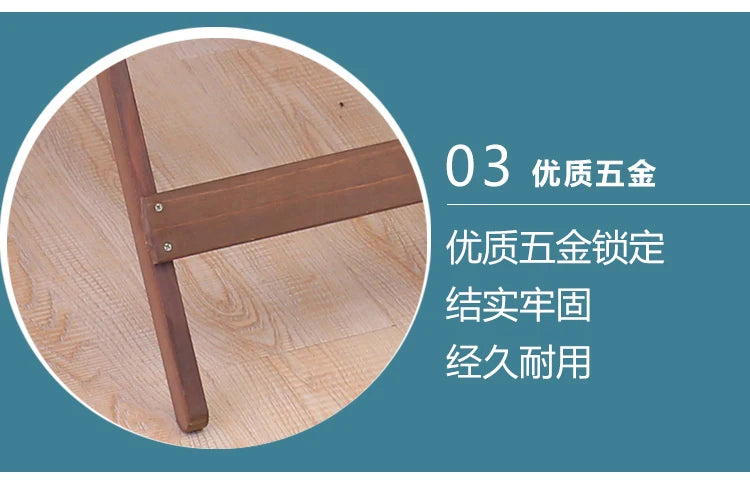 Solid Wood Folding Tea Table Minimalist Design for Home Or Outdoor Use with Smooth Rounded Corners And Premium Hardware