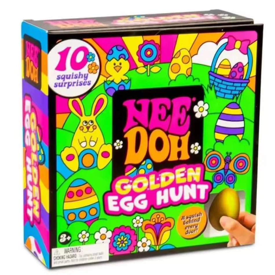 2026 New Needoh Golden Egg Treasure Hunt Blind Box Toy With Squishy Surprise Stress Relief Squeeze Kids' Easter Party Toy