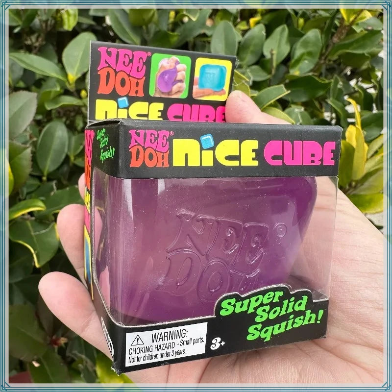 Needoh Nice Cube Sensory Stress Relief Toy Anti-Anxiety Focus Fidget Cube Squeeze Desk Toy for Adults  Children