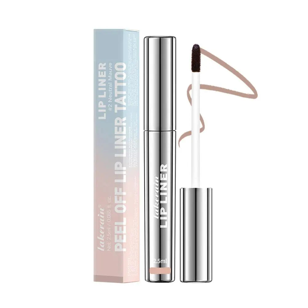 Waterproof Lip Liner Peel Off Tattoo Lipgloss Waterproof Long Lasting Matte Lip Tint Brown Contour Tear-off Lips Stain Cosmetic