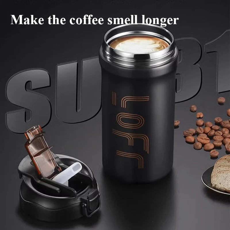 Coffee thermal mug Stainless Steel Thermos Tumbler Cups Vacuum Flask thermo Water Bottle Tea Mug Thermocup commercial affairs