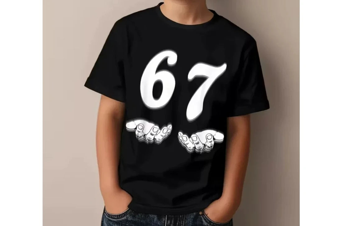 Summer Children'sT-sleeve New Loose Comfortable Soft Skin Friendly Casual Fashionableversatile Digital Printed Short Sleeved Top