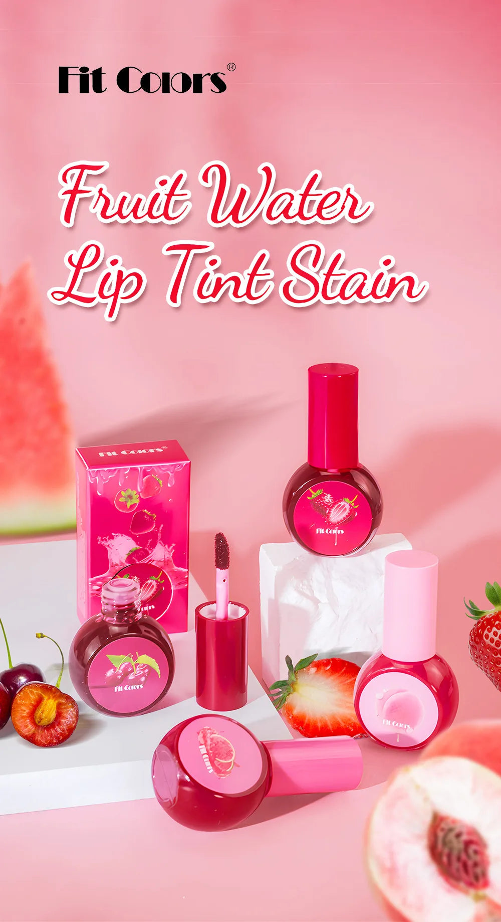 Water Based Blush Lip Stain Matte Liquid Tint For Face Contouring Long Lasting Eyeshadow And Lipgloss Makeup