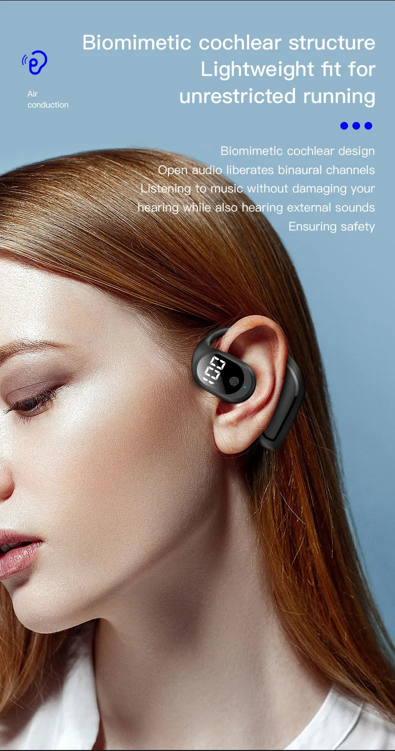 Wireless Headphone Bluetooth 5.3 Headset Hands-free Noise Control Stereo Music Earphone With Mic Work On All Smartphone