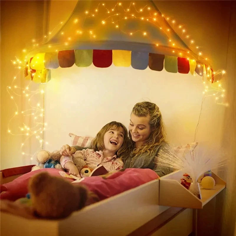 Solar String Fairy Lights 12M 100LED / 22M 200 LED Waterproof Outdoor Garland Solar Power Lamp Christmas For Garden Decoration