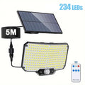Solar Lights 126/234 LEDs Solar Security Lights Outdoor Garden Motion Sensor 3 Modes Waterproof Split Solar Flood Wall Lights