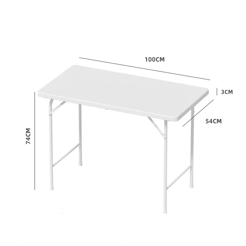 Outdoor Folding Table Night Camping Picnic Party Office Foldable Plastic Computer Table Household Dining Table Children's Desk