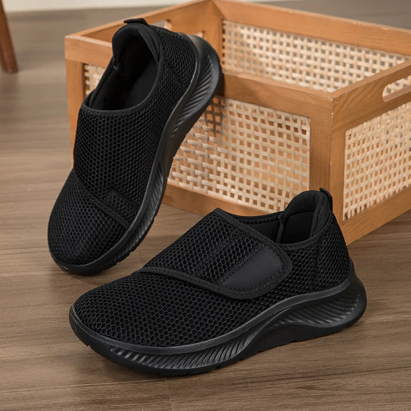 Wide Toe Box Walking Shoes Elderly Men Women Comfort Diabetic Shoes Swollen Foot Orthopedic Sneakers Thumb Eversion Pain Relif