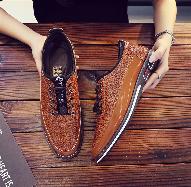 Men's Shoes Soft Bottom Soft Leather Casual Shoes New Spring Trendy Design Men's Footwear Men's Sports Shoe Zapatos Para Hombre
