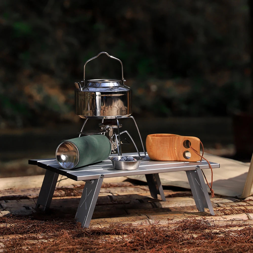 Portable Foldable Folding Table Ultra Light Aluminum Alloy Table Camping Mini Outdoor Table Picnic Barbecue Outdoor Furniture