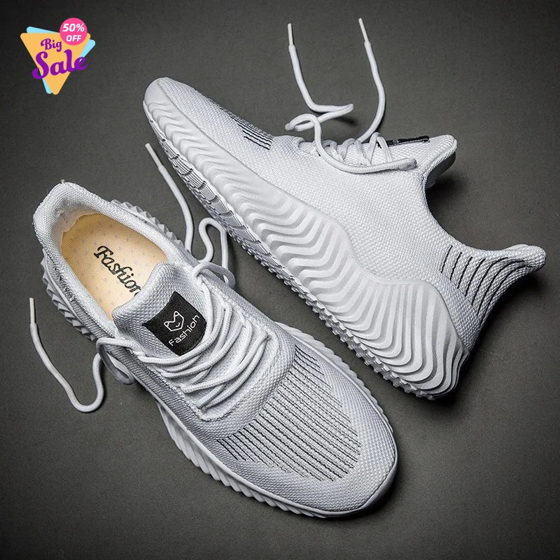 Shoes Men High Quality Male Sneakers Breathable White Fashion Gym Casual Light Walking Plus Size Footwear 2026