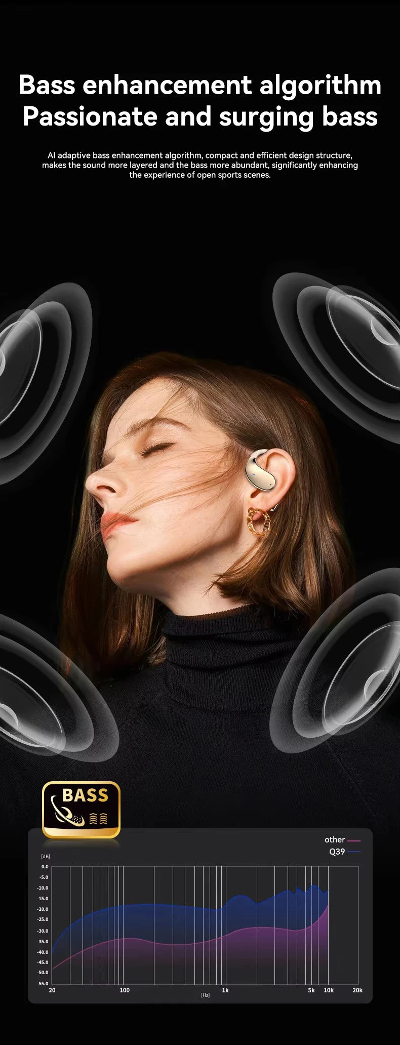 Bluetooth Headphones Wireless Earphones Bass Stereo Sport Headphone Headset with Mic Audifonos  Fit iOS Android Ideal