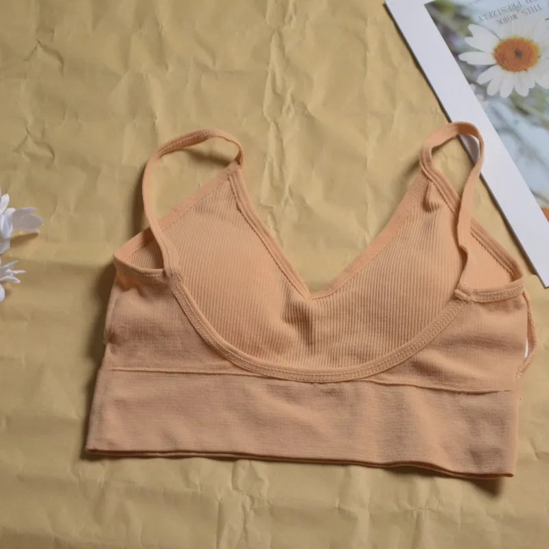 Women's Seamless  Underwear Set Bra And Thongs LingerieLow Waist Panties Pushup Bralette Sexy Female Woman Clothes Below