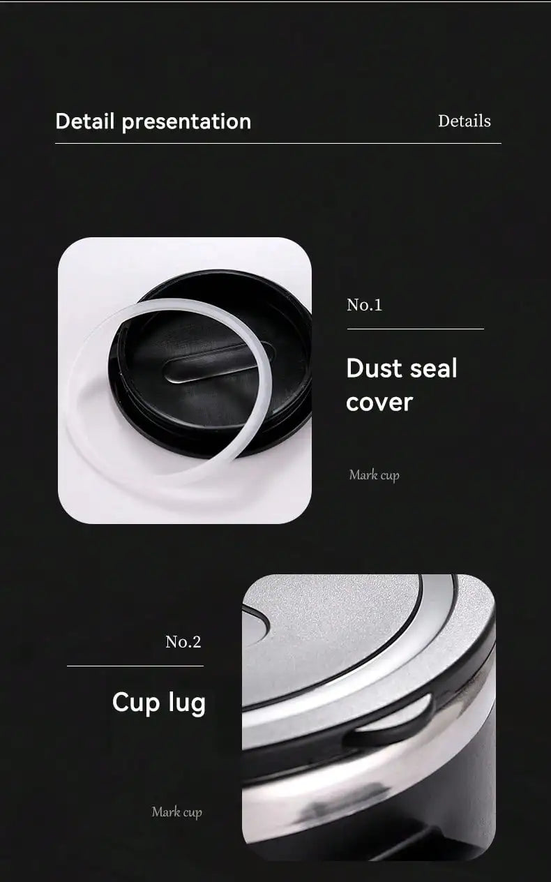 Portable Thermal Mug 304 Stainless Steel Double Wall Insulated Drinking Cup With Handle Anti Scald Sealed Tea Milk Coffee Cup