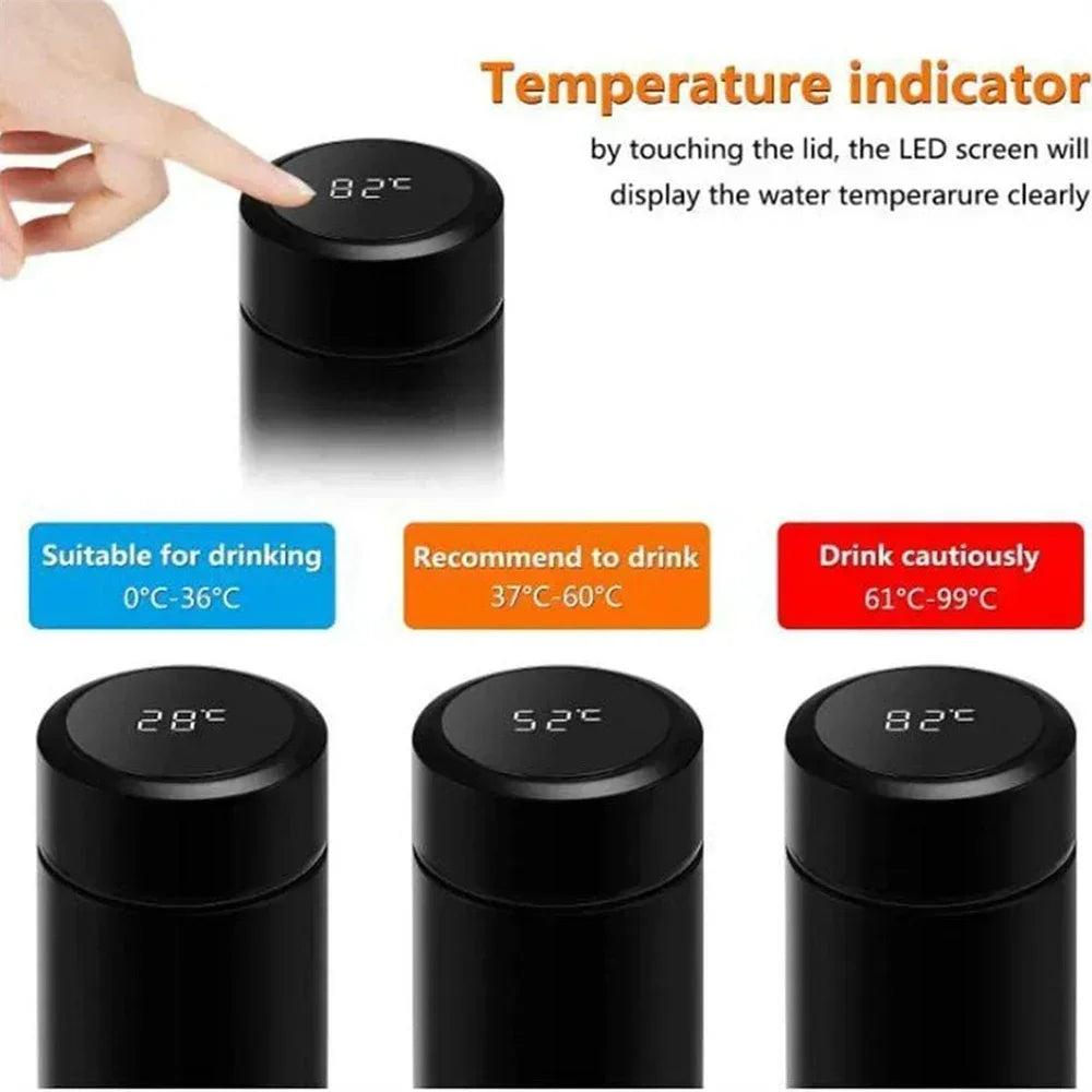 Thermal Mug Intelligent Temperature Display 316 Stainless Steel Thermos Bottle Long-lasting Heat Offices Travels Gifts