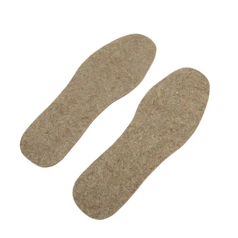 Wool Felt Insoles For Shoes Men Women Warm Shock-absorbing Insoles Shoes Pad Inlegzolen Heren Plantillas Adhesivas Para Zapatos
