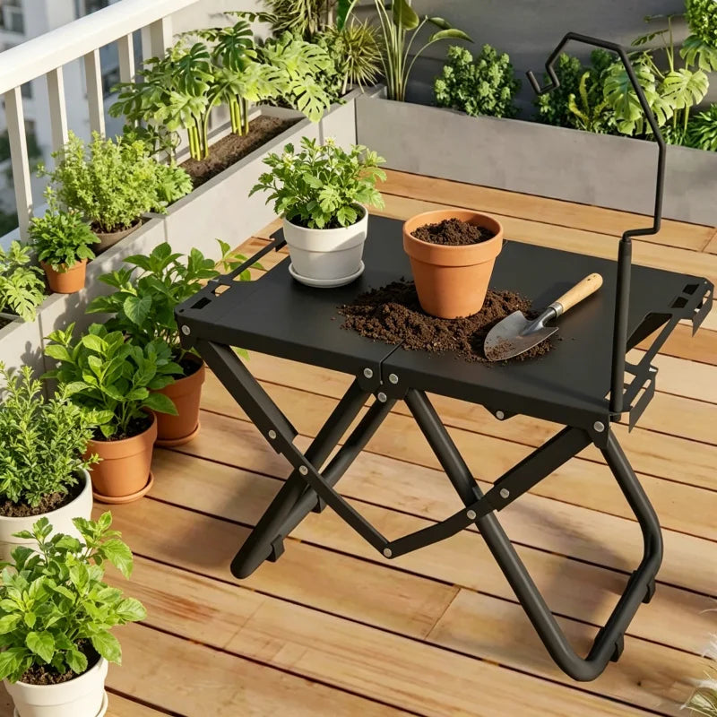 Lightweight Folding Picnic Table, Camping Folding Table for Practical Use Outdoors, Space-Saving Design, High Load Capacity