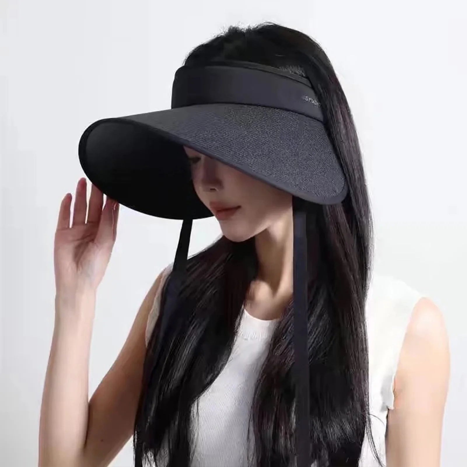 Summer Outdoor Sun Hat For Women Fashionable Casual Wide Brimmed Hat Portable Fisherman Hat With Removable Sunscreen Hats