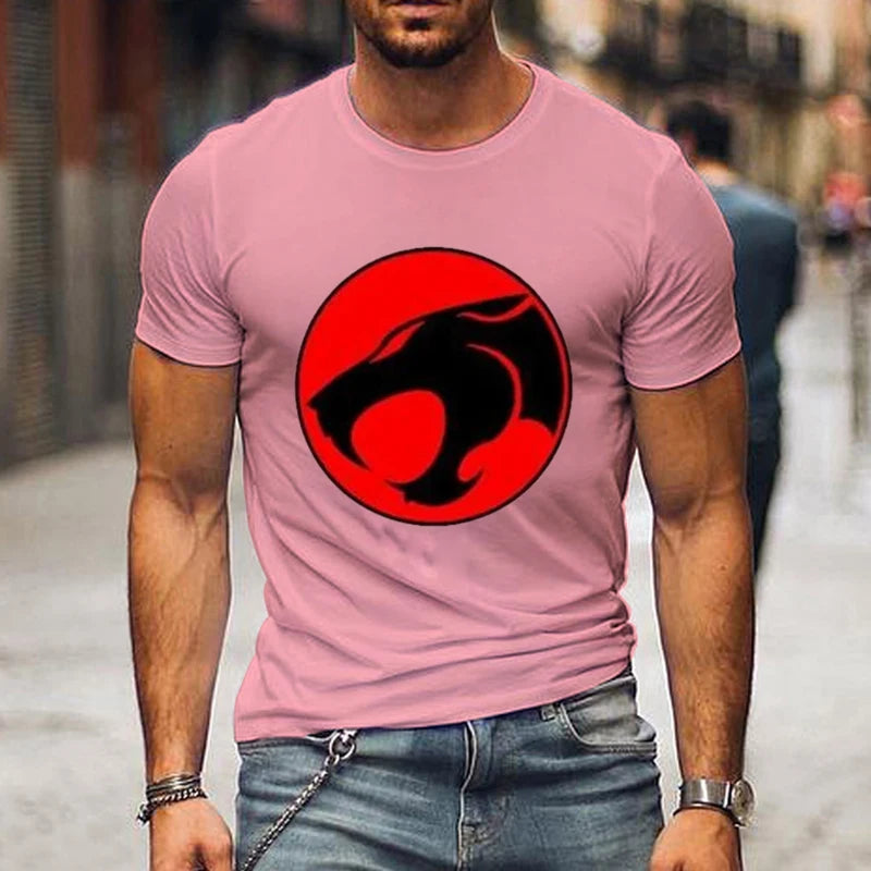 New Cartoon Anime Thundercats T Shirts Men and Woman Fashion T-shirt Streetwear Oversized Harajuku Tops Tees Clothing