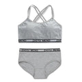 Teenag Girls Training Bras Panties Sets Kids Cotton Underwear Set School Students Bra Vest and Panties Children Sports Bra 8-16Y