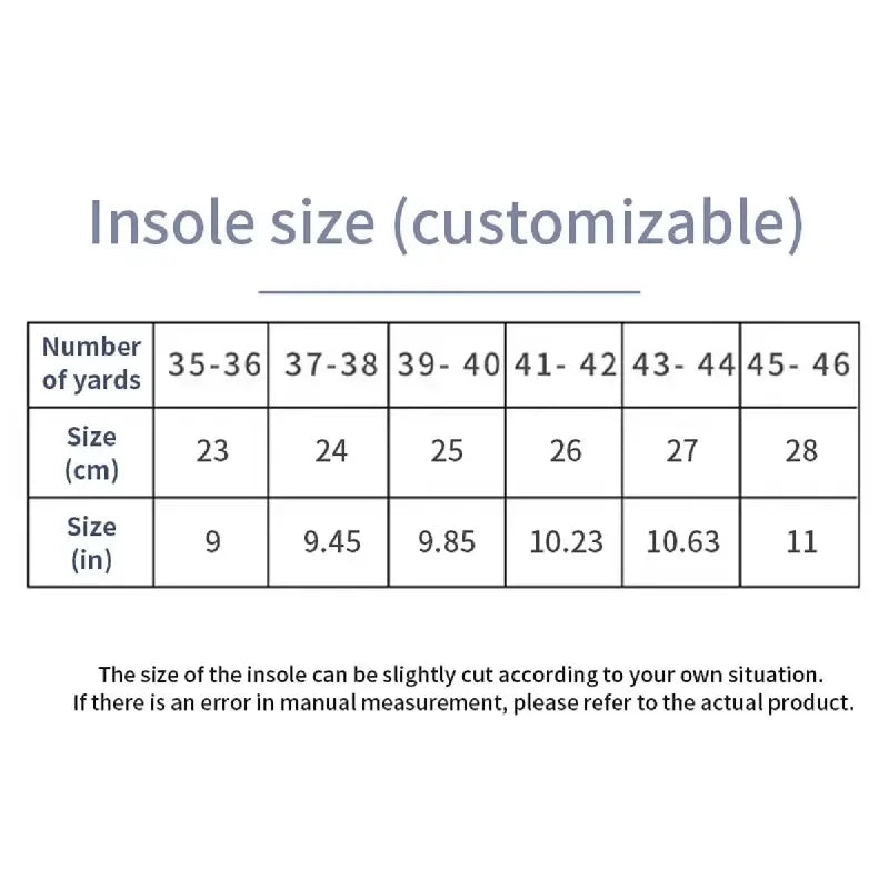 Orthopedic Insoles Feet Sport Shock-absorbing Insole Shoes Arch Support Plantar Fasciitis Templates Pads Men Women Sole Insoles