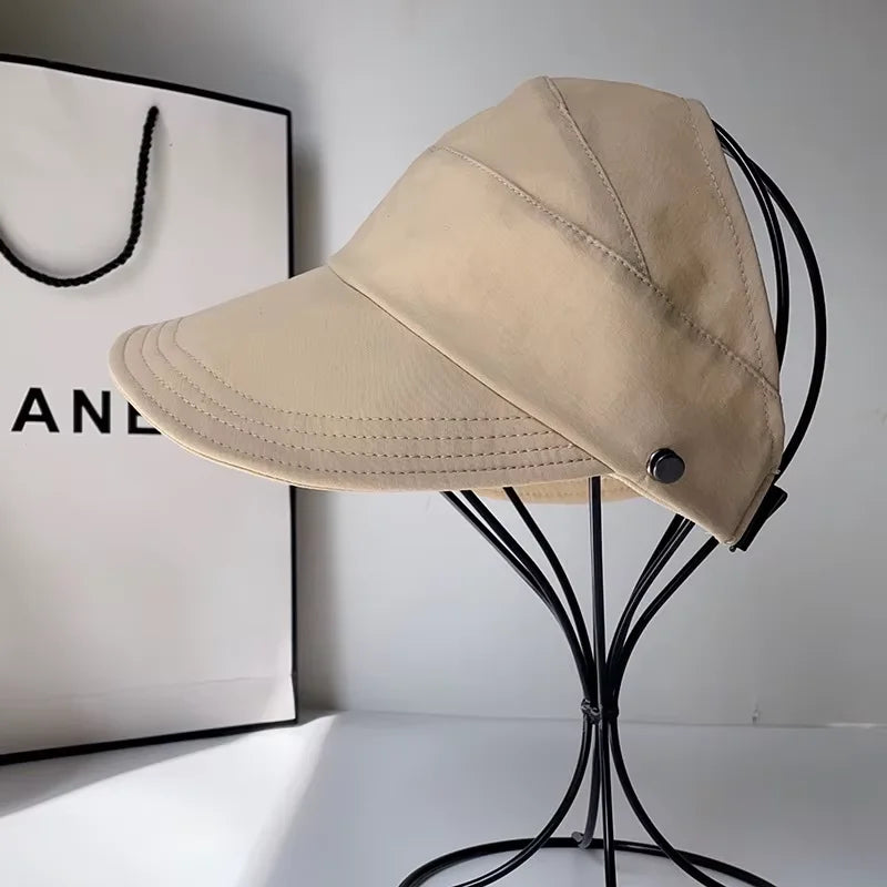 Summer Lightweight Style, Can Tie Up in A High Ponytail, Can Also Wear A Mask and A Sun Hat for Protection.