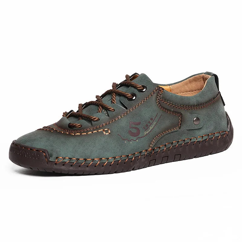 Shoes for Men Leather Casual Shoes Fashion Soft Homme Outdoor Comfortable High Quality Classic Ankle Non-slip Flats