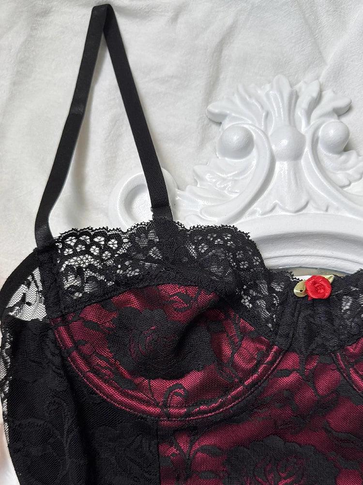 Sexy Erotic Set Erotic Bra And Panty Garter Set Erotic Underwear Set Sensual Intimates Women Sexy Garter Kit Tassel Lingerie Set