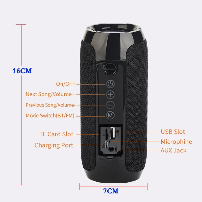 Wireless Bluetooth Speaker Portable Blutooth Radio FM Subwoofer Music Sound Box For Blootooth Audio Hand Free Baffe Caixa De Som