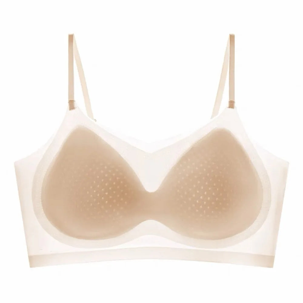 Lingerie Close-fitting Seamless Bra Shockproof Beautiful Back Brassiere for Women Anti-sagging Wireless Deep V Bra Girls