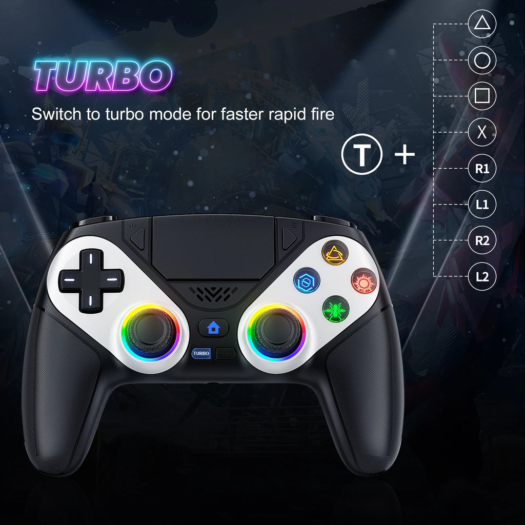 Bluetooth Gamepad For Playstation 5/Ps5 Wireless Controller Pc Console Controller With Turbo Dual Sense Vibrate Programming