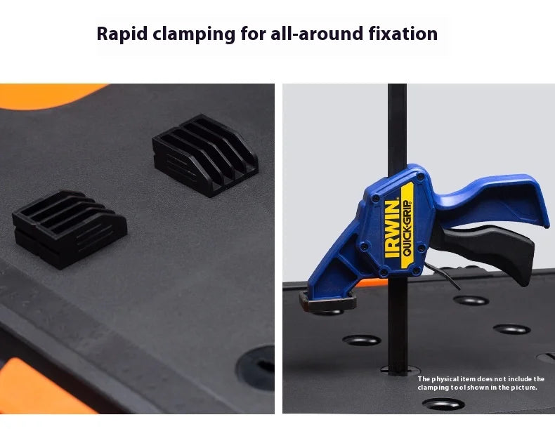 Multifunctional Folding Work Table Portable Trolley Folding Cart With Wheels Workshop Tool Outing Handcart Multifunctional Fold