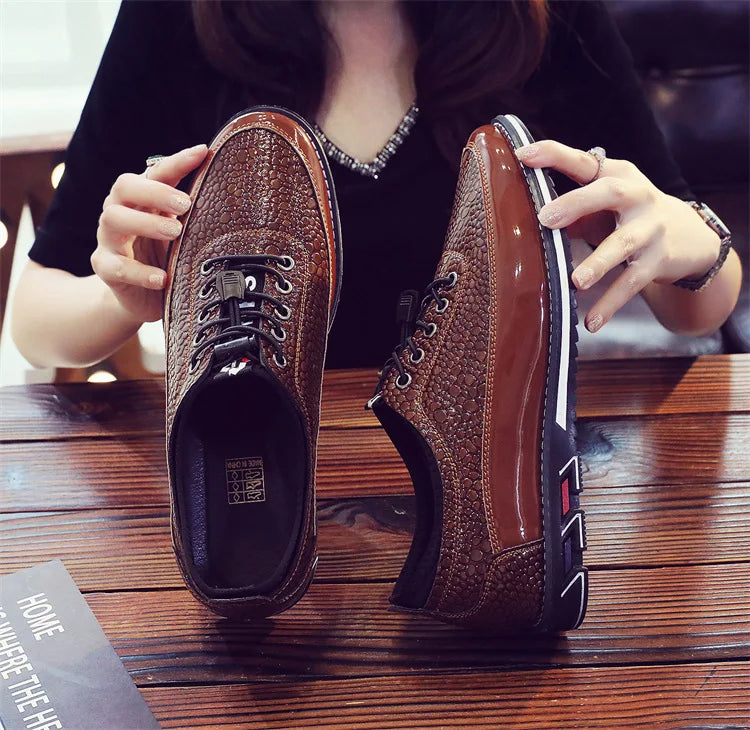 Men's Shoes Soft Bottom Soft Leather Casual Shoes New Spring Trendy Design Men's Footwear Men's Sports Shoe Zapatos Para Hombre