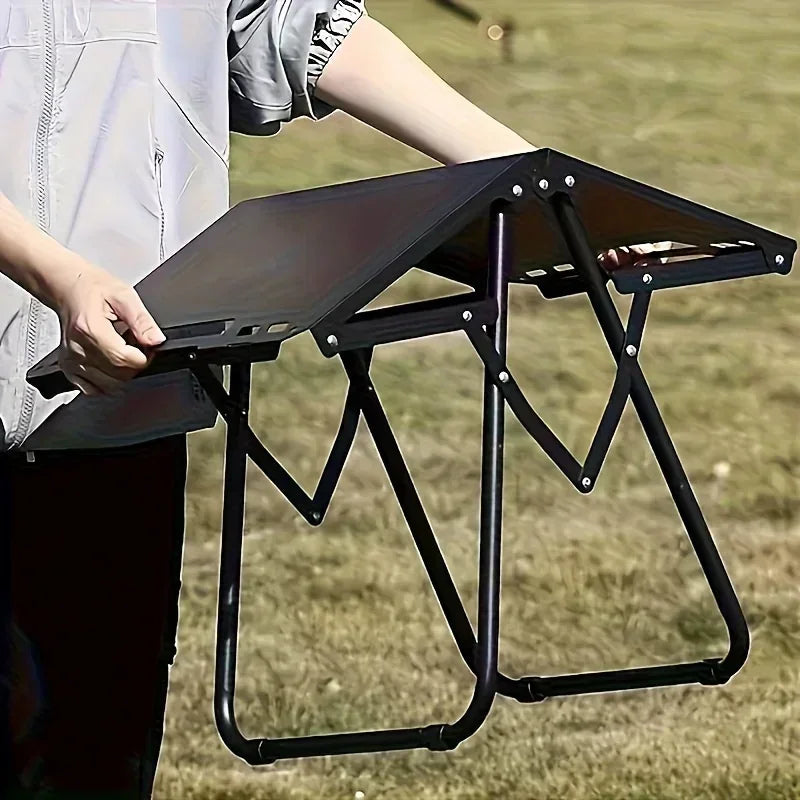 Lightweight Folding Picnic Table, Camping Folding Table for Practical Use Outdoors, Space-Saving Design, High Load Capacity