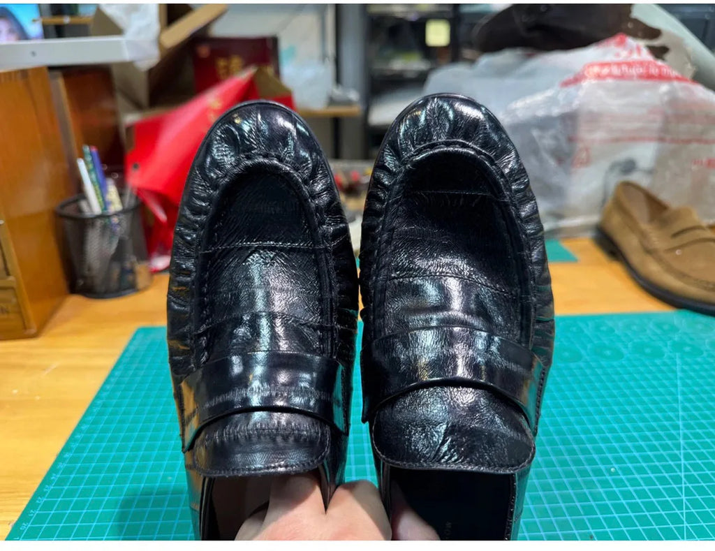 Loafers Slip-on Flat Shoes Trendy Style High-End Good-Looking All-Matching Comfortable Refined and Simple  A40101