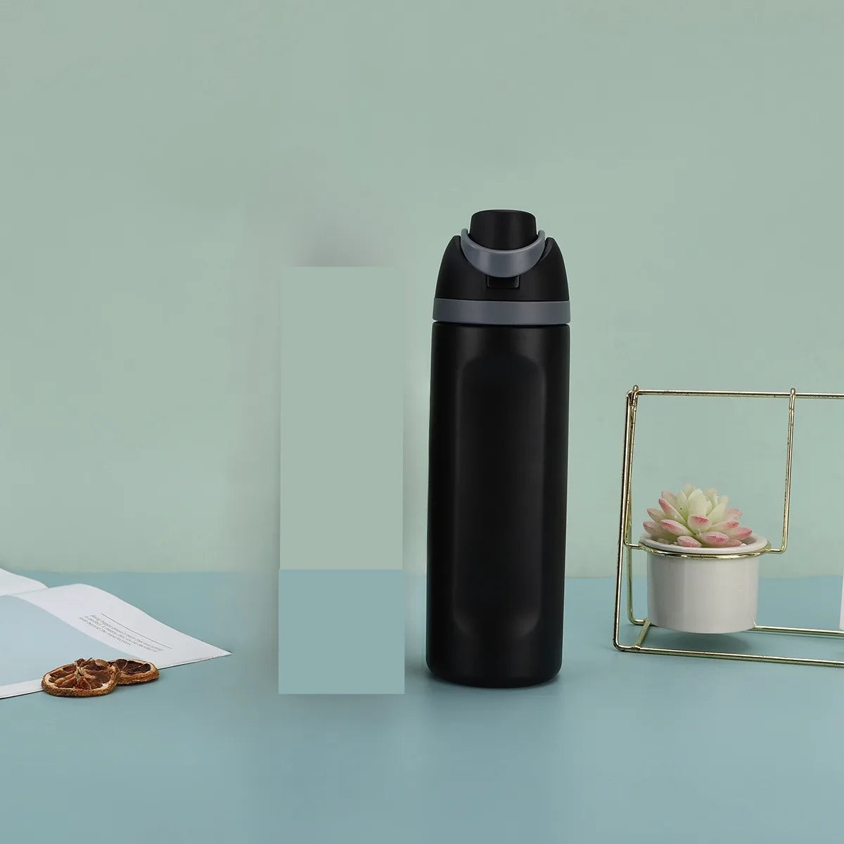 19/24/32oz Thermos Cup Fruit Mug Kids Straw Cup Vacuum Flasks Stainless Steel Travel Thermal Water Bottles