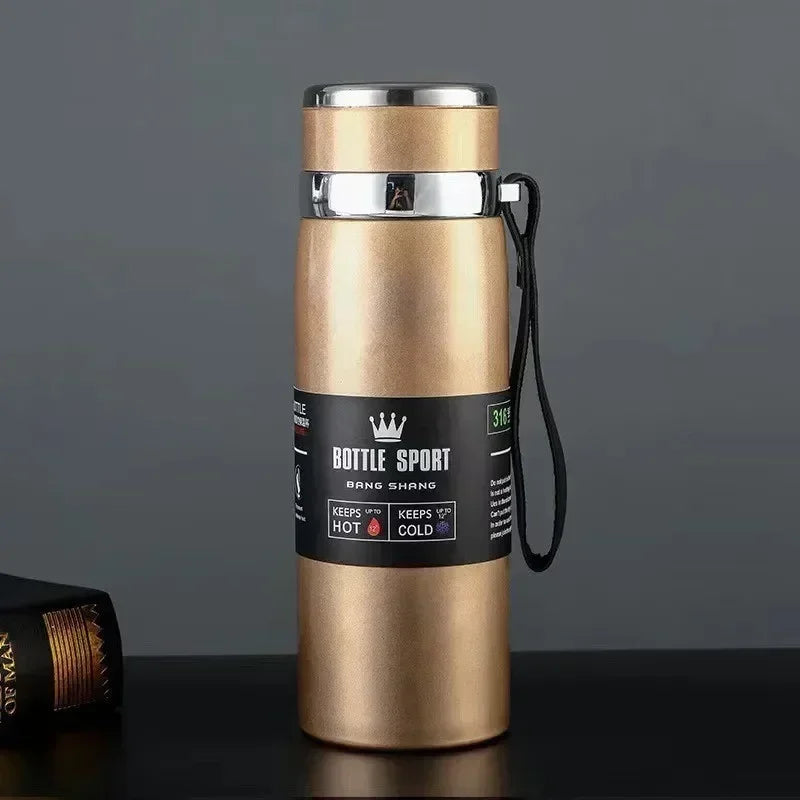 800ml Thermal Mug Double Wall 304 Stainless Steel Coffee Cup Vacuum Flask Thermos Water Bottle Tea Coffee Leak-proof Thermos Mug