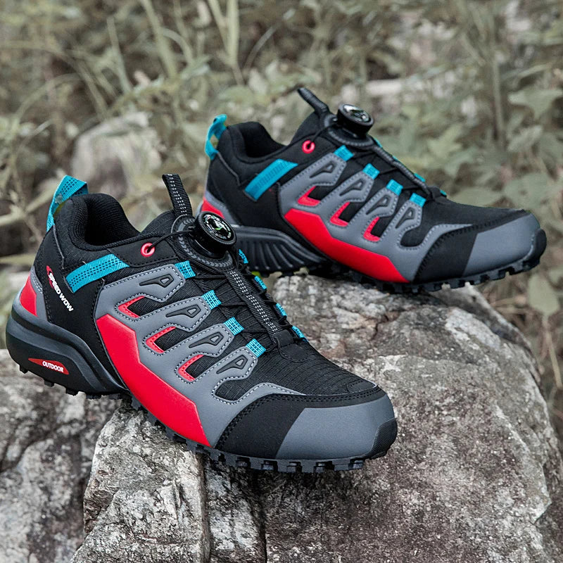 Men's Hiking Shoes Suede Leather Outdoor Shoes Wear-resistant Men Trekking Walking Hunting Tactical Sneakers